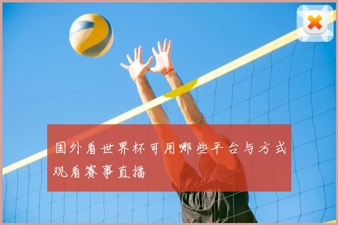 国外看世界杯可用哪些平台与方式观看赛事直播