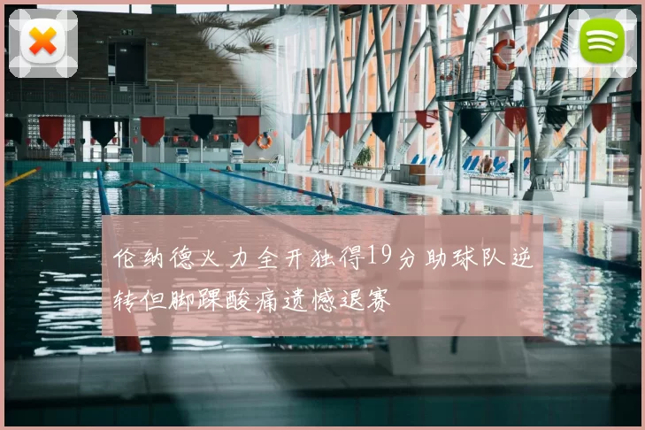 伦纳德火力全开独得19分助球队逆转但脚踝酸痛遗憾退赛